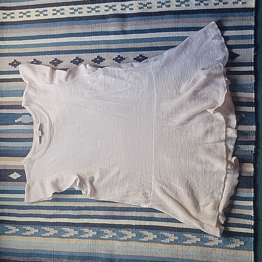 Ivory Frilled Top